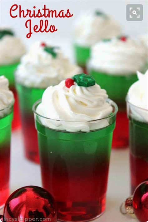 green and red jello cups christmas food christmas cooking christmas