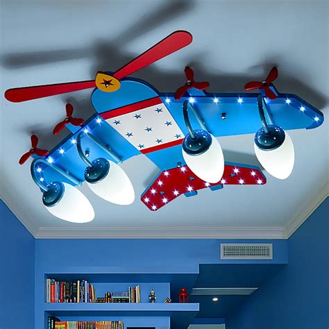 boy room led ceiling light modern kids children lights bedroom fixtures acrylic
