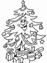 Kerstboom Kerst Mooie Ballen Kerstbomen Topkleurplaat Kerstmis sketch template