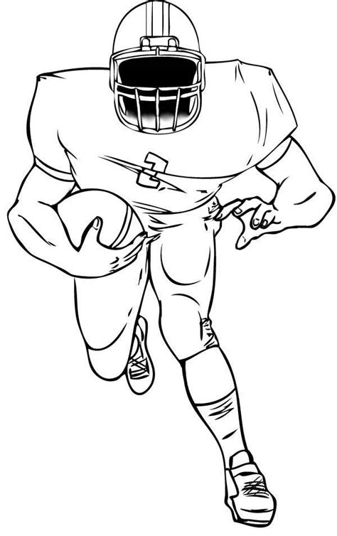 football coloring sheets printable football player coloring pages