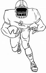 Football Coloring Player Pages Printable American Osu Players Raiders Clipart Color Sports Boys Template Drawing Kids Nfl Draw Oakland Cowboys sketch template