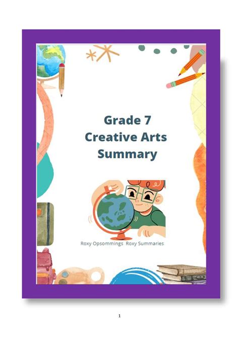 term  creative arts grade  teacha