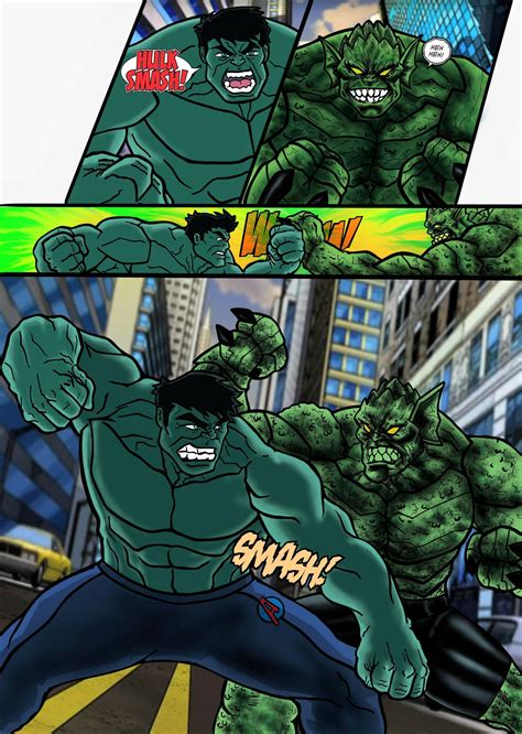 Artstation Hulk Vs Abomination Avengers Assemble Nico