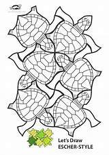 Krokotak Escher Print Tessellation Kids Tessellations Printables Coloring Printable Templates Turtle Template Fish Pages Patterns Mc Drawings Worksheets Style Visit sketch template