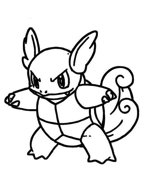 squirtle coloring pages pokemon