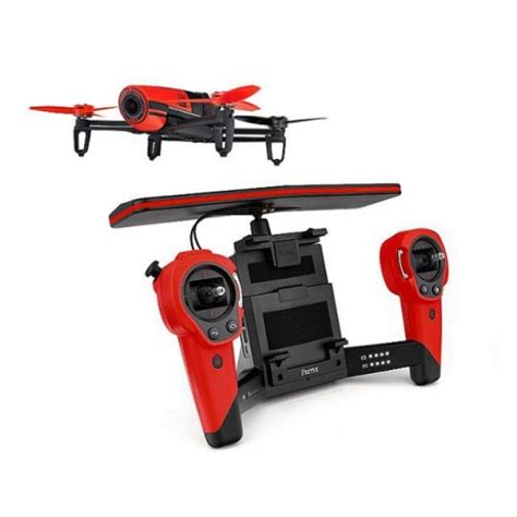 drone parrot bepop  skycontroller rojo las mejores ofertas de carrefour