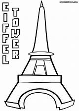 Eiffel Colorings sketch template