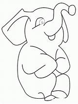 Elmer Coloring Comments Elephant sketch template