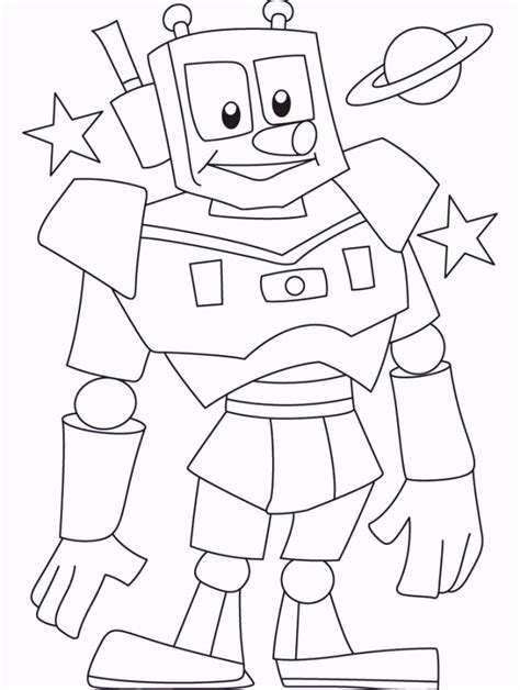 robot coloring pages   children