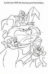 Lucifer Coloring Disney Designlooter Mice sketch template