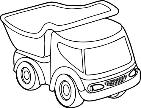 toy truck clipart black  white   cliparts  images