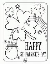 St Pages Patricks Preschool Coloring Template Rainbow sketch template