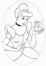 Cinderella Coloring Pages sketch template
