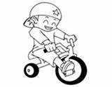 Tricycle Coloring Children Coloringcrew sketch template