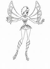 Winx Tecna Enchantix sketch template