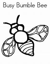 Bumble Bee Busy Coloring Pages sketch template