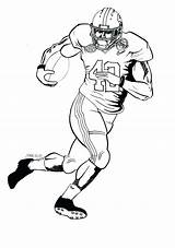 Football Coloring Player Pages Players Drawing Drawings Tom Notre Dame Alabama Nfl Draw Brady Clemson College Cliparts Clipart University Cool sketch template