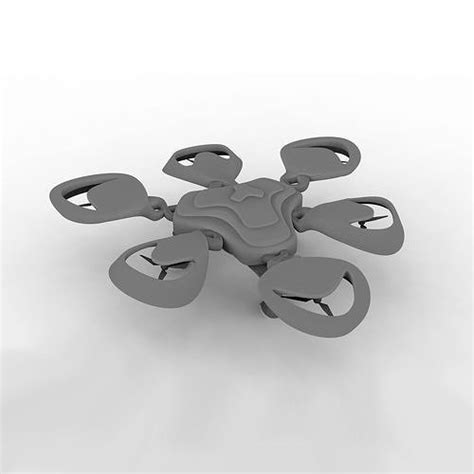 hexagon mesh drone   model cgtrader