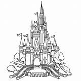 Kasteel Coloring Disneyland Leukvoorkids sketch template