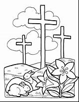 Coloring Pages Crucifixion Jesus Easter Getdrawings sketch template