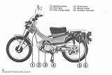 Ct110 Honda Manual 1980 Motorcycle Owners Scooter sketch template