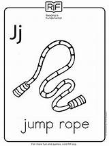 Coloring Rope Pages Jump Printable Alphabet Preschool Letters Choose Board Abc sketch template