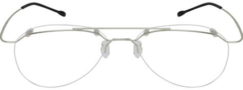 silver aviator glasses 325611 zenni optical eyeglasses rimless