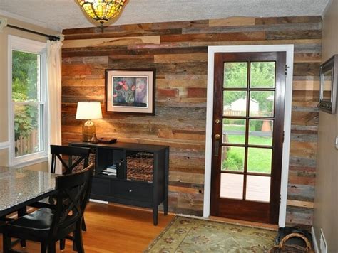 salvaged wood interior walls insteading