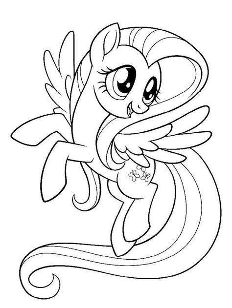 printable fluttershy coloring pages   pony coloring