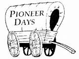 Pioneer Clipart Coloring Wagon Days People Covered History Cliparts Transparent Library Village Webstockreview Gif Comments sketch template