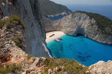 navagio beach zakynthos greece beautiful places  visit