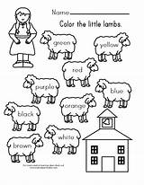 Lamb Little Mary Had Coloring Nursery Worksheet Rhymes Printable Preschool Color Printables Worksheets Activities Lambs Activity Clipart Kindergarten Word Makinglearningfun sketch template