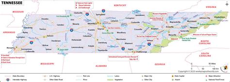 tennessee map map  tennessee tn usa