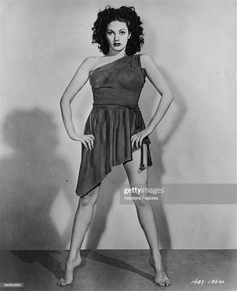 Portrait Of Actress Yvonne De Carlo Wearing A Revealing Costume Made