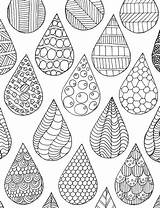 Drops Zentangle Coloring Patterns Drawings Pattern Doodle Drawing Shapes Draw Doodles Mandala Book Instant Fun Choose Board Pages Drop sketch template