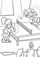 Tischtennis Malvorlage Szkolne Ping Ponga Zawody Ausmalen Spielen Tenis Wydrukuj Malowankę sketch template