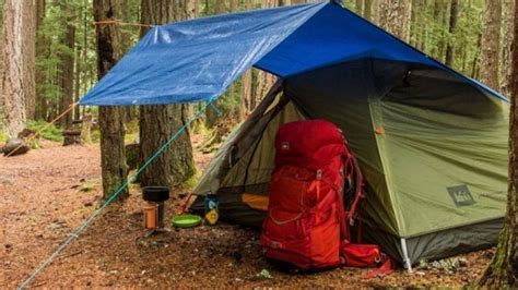 setting   camping tarp shelter camping st ownerscom