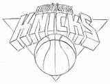 Knicks Drawing Anthony Carmelo Logo Getdrawings sketch template