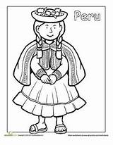 Peru Kids Coloring Activities Pages Learning Peruvian Worksheets Children Ten Mommymaleta Multicultural Hispanic Sheet Coloriage Girl Kindergarten Color Heritage Sheets sketch template