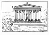 Artemis Ephesus Colorare Tempio Templo Tempel Wonders Disegni Artemide Artemisa Supercoloring Ausmalbild Ephesos Artémis Efeso Grecia Malvorlagen Mundo Vuelta Dibujos sketch template