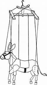Marionette Puppet Puppets sketch template