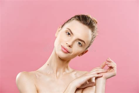 beauty spa concept caucasian woman  perfect face skin portrait