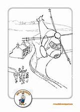 Colin Colouring Coastguard Flying Harbourguides sketch template
