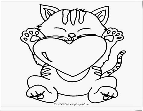 happy cat full  love valentines day coloring pages valentine
