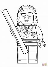 Coloring Hermione Pages Lego Granger Printable sketch template