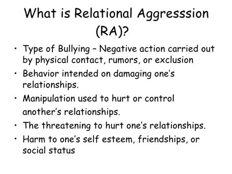 relational aggression   schools