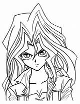 Coloring Pages Yu Gi Yugioh Oh Color Printable Print Animated Yugi Kids Anime Girl Card Clipartmag sketch template