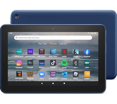 amazon fire  tablet   gb denim fast delivery currysie