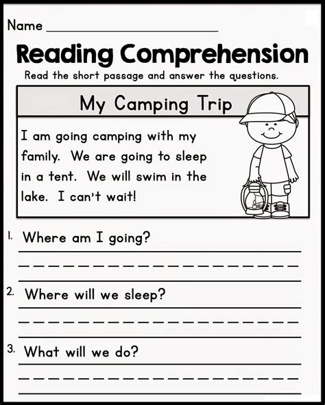 kindergarten reading worksheets print