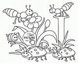 Nature Coloring Pages Kids Drawing Spring Printable Sheets Book House Drawings Printables Beautiful Around Seasons Insect Comments Wuppsy Choose Board sketch template